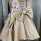 Coffee colour baby dress for birthday Girl