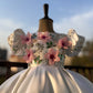 White Flower Handmade Dress