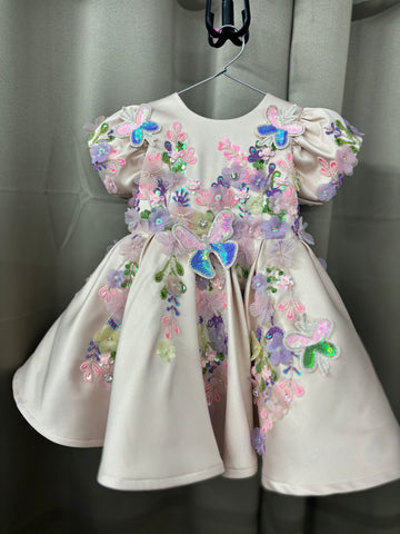 Handwork Beautiful birthday dress for baby Girl