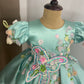 Pista Green color baby dress