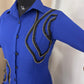 Beautiful women Blue colour modern design long shirt