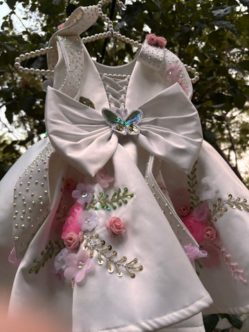 White Handmade Designer Dress