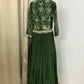 Green designer dress