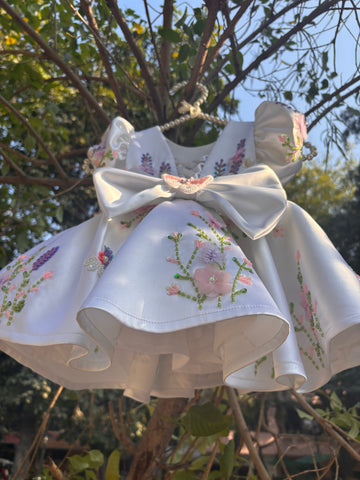 White Hand Crafted Dress