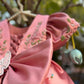 Beautiful Peach Pink Dress with 3D Butterfly