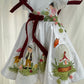 White Hand painted birthday dress for little princess