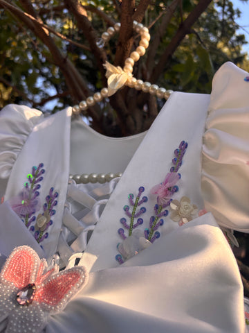 White Hand Crafted Dress