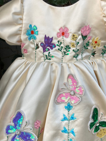 Crème Hand Embroidered Dress