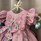 Pink 3 D Butterfly Dress