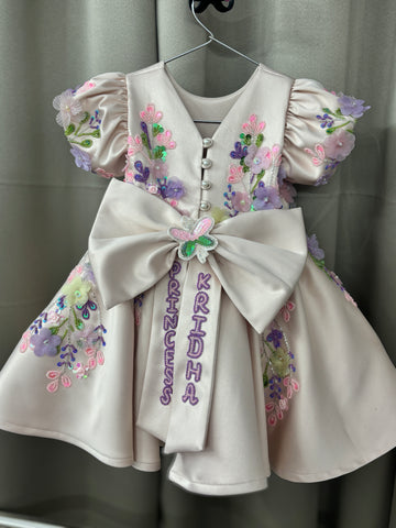 Handwork Beautiful birthday dress for baby Girl