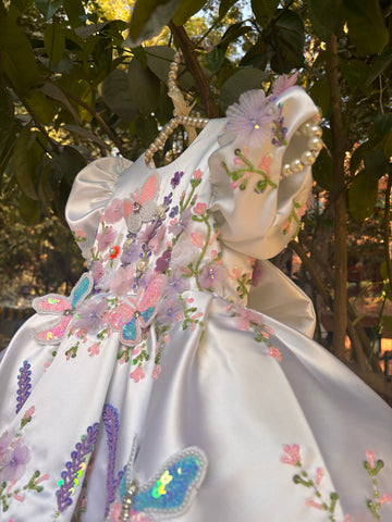 White Hand Crafted Dress