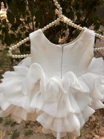 White Ruffles Dress