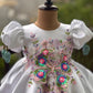White Big Butterfly Birthday Dress