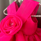 Pink Flower Organza Dress
