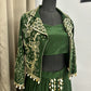 Green designer dress