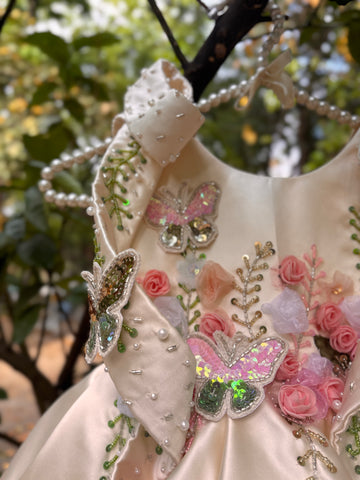 Cream Handmade Dress