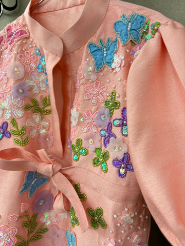 Peach Baby Girl Co-ord Set