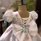 White Big Butterfly Birthday Dress
