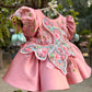 Beautiful Peach Pink Dress with 3D Butterfly