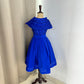 Blue Corded Birthday Dress