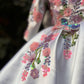 White Hand Crafted Emblished Dress