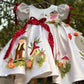 Hand painted birthday dress for baby Girl