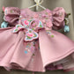 Pink 3 D Butterfly Dress