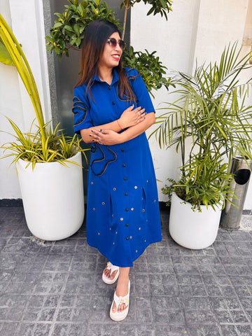 Royal Blue Women Dress