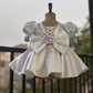 White Big Butterfly Birthday Dress