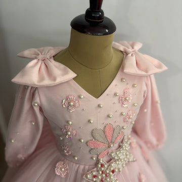 Baby Pink Handmade Dress