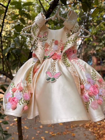 Cream Handmade Dress