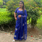 Beautiful Blue colour Handmade saree