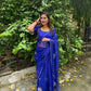 Beautiful Blue colour Handmade saree