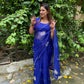 Beautiful Blue colour Handmade saree