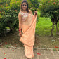 Peach color beautiful hand crafted blouse