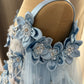 Birthday Dress Gown in Elsa Blue colour