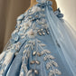 Birthday Dress Gown in Elsa Blue colour