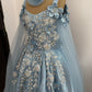 Birthday Dress Gown in Elsa Blue colour
