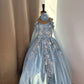 Birthday Dress Gown in Elsa Blue colour
