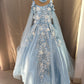 Birthday Dress Gown in Elsa Blue colour