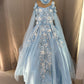 Birthday Dress Gown in Elsa Blue colour