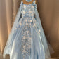Birthday Dress Gown in Elsa Blue colour