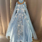 Birthday Dress Gown in Elsa Blue colour