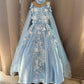 Birthday Dress Gown in Elsa Blue colour