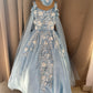 Birthday Dress Gown in Elsa Blue colour