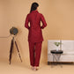 EF1002 - Maroon Handwork CO-ORD Set