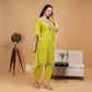 EF1019 - Green Handmade Kaftan Set