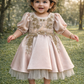 Beautiful Shampiaon colors baby dress for baby Girl