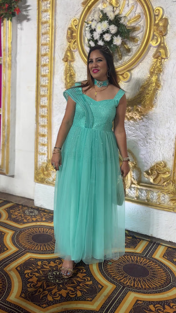 Green Party wear dress