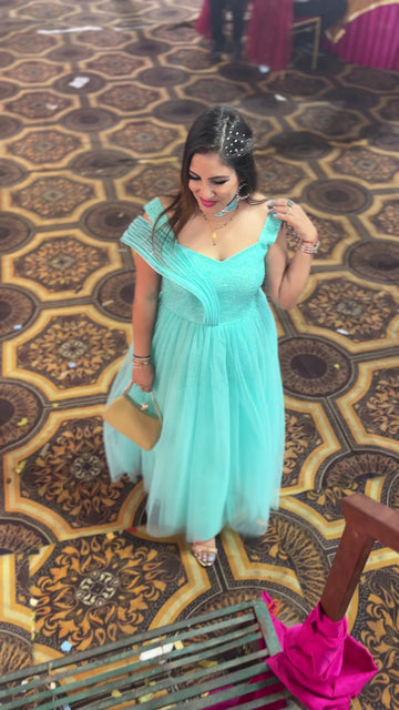 Green Party wear dress